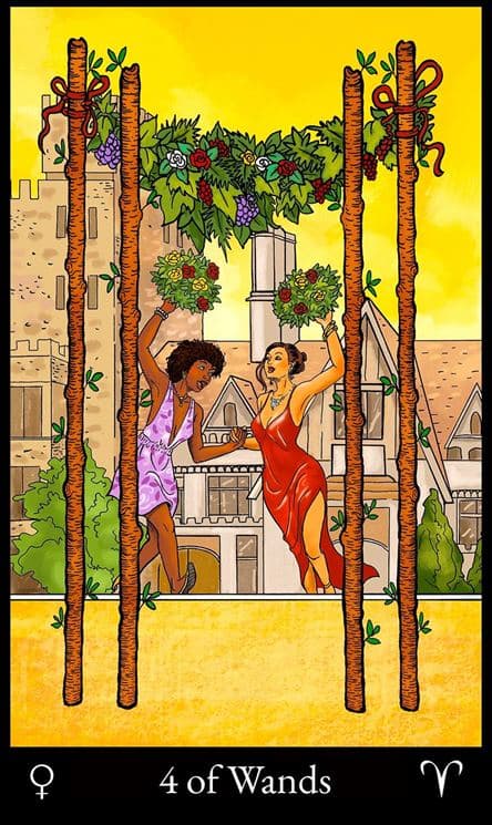 4 of Wands